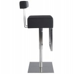 Modern rotating and adjustable bar stool GARDON (black)