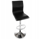 Bar stool MARNE rotary and adjustable (black)
