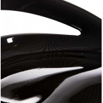 Tabouret ALLIER rond en ABS (polymère à haute résistance) et métal chromé (noir)