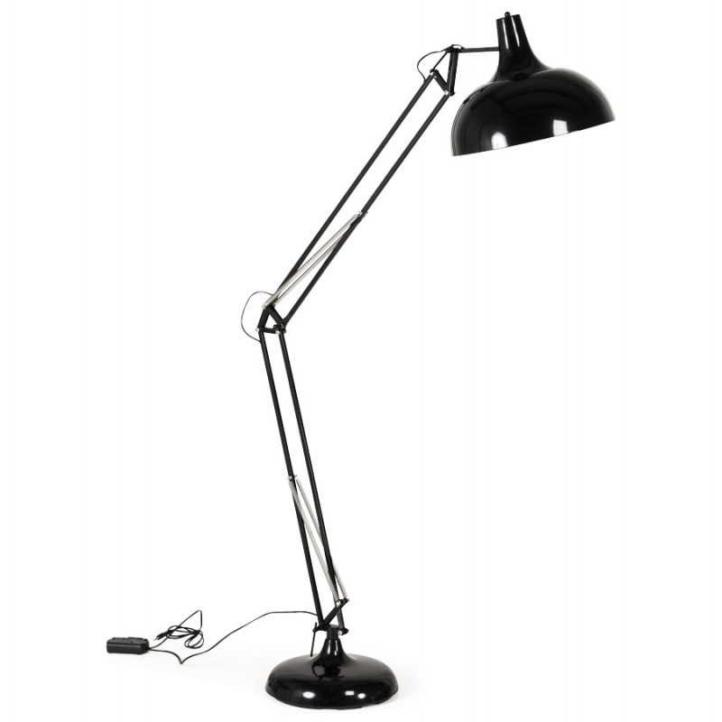 Design Metall Stehlampe ROLLIER (schwarz) - image 17136