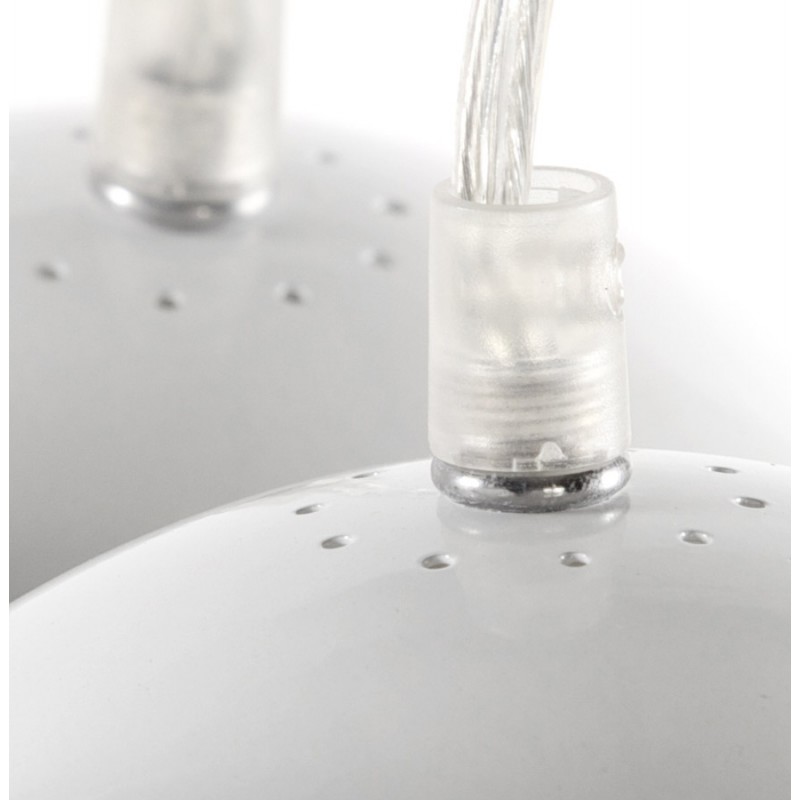 Design lampada in metallo ciondolo BARE (bianco) - image 17327