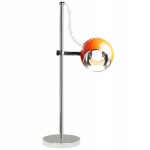 Lampe de table design BATARA en métal (orange)
