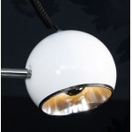 Lampe de table design BATARA en métal (blanc)