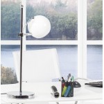 Lámpara de mesa BATARA diseño metal (blanco)