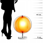 Lampe de table design BECHE SMALL en métal (orange)