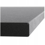 Plateau de table LEA carré en bois stratifié grand modèle (70cmX70cmX2cm) (noir)