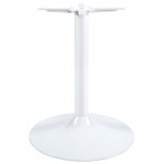 Pied de table WIND rond sans plateau en métal (60cmX60cmX75cm) (blanc)