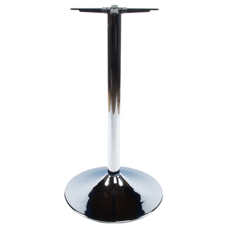 Pied de table WIND rond sans plateau en métal (60cmX60cmX110cm) (chromé) - image 17654