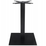 Pied de table WIND carré sans plateau en métal (50cmX50cmX73cm) (noir)