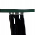 Console ou table d'appoint TEAR en fibre de verre trempé (noir)