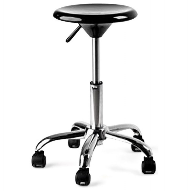 Design stool skateboard MAYENNE chromium plated metal (black) - image 18011