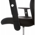 Office armchair CHOUCAS in textile (black)