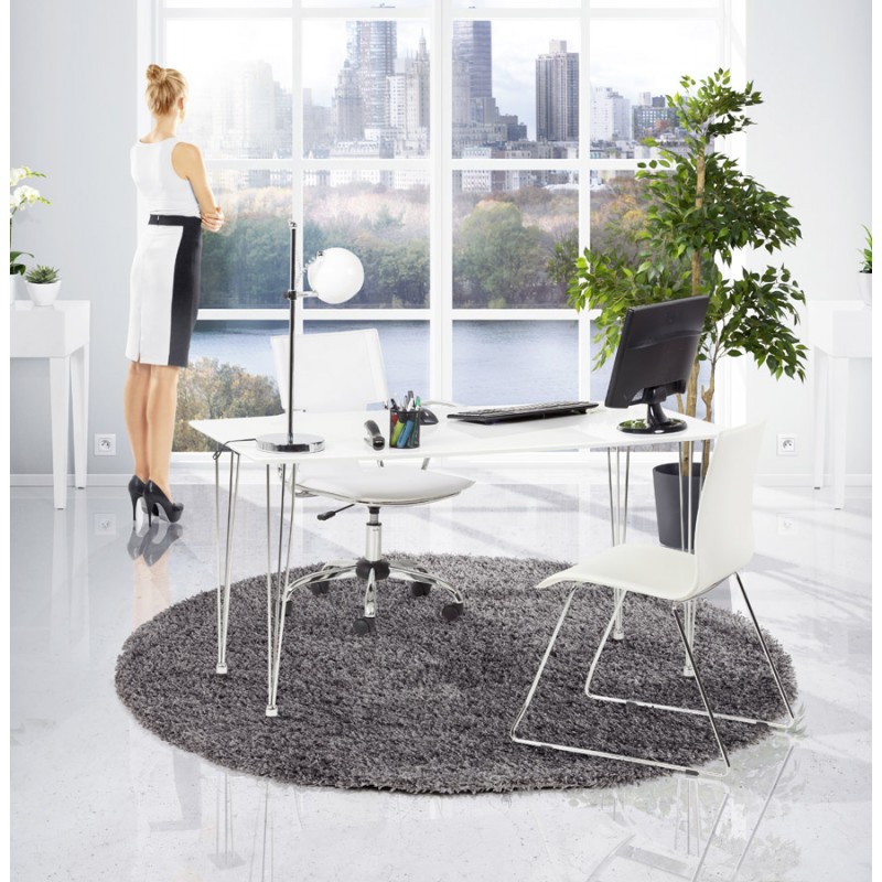 Sedia da ufficio in poliuretano CHIPIE rotante (bianco) - image 18650
