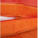 Pouf rettangolare tessile BUSE (arancio)