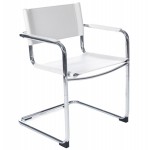 Chaise de bureau design TAHITI (blanc)