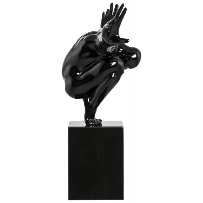 Statuetta forma atleta ROMEO in fibra di vetro (nero) - image 20226