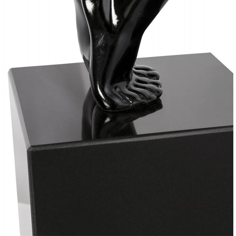 Statuetta forma atleta ROMEO in fibra di vetro (nero) - image 20230