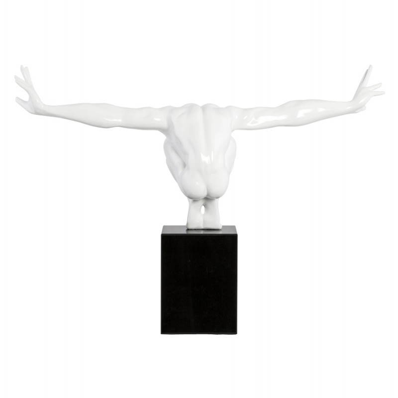 Statuette forme athlète ROMEO en fibre de verre (blanc) - image 20236