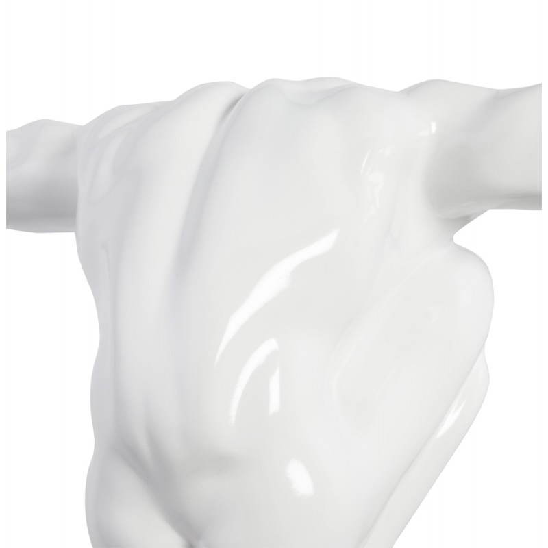 Statuette forme athlète ROMEO en fibre de verre (blanc) - image 20238