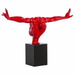 Statuette form athlete ROMEO fibreglass (red)