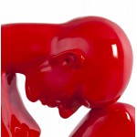 Statue-Form denken BIMBO -Glasfaser (rot)