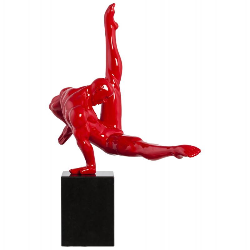 Statuette forme sportif TROPHEE en fibre de verre (rouge) - image 20270