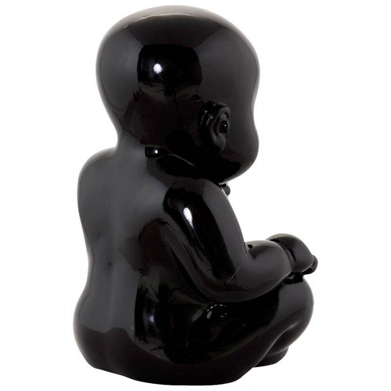 Estatuilla forma bebé KISSOUS fibra de vidrio (negro) - image 20295