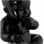 Statuette forme bébé KISSOUS en fibre de verre (noir)