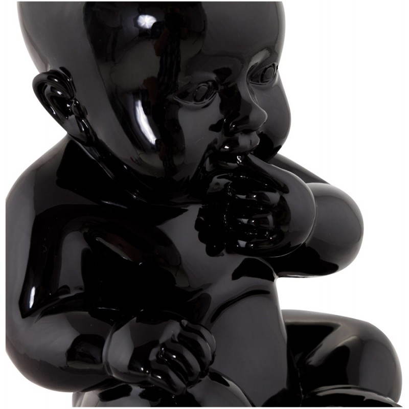 Statuette forme bébé KISSOUS en fibre de verre (noir) - image 20297