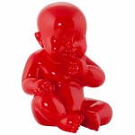 Statuette Form Baby KISSOUS Glasfaser (rot)