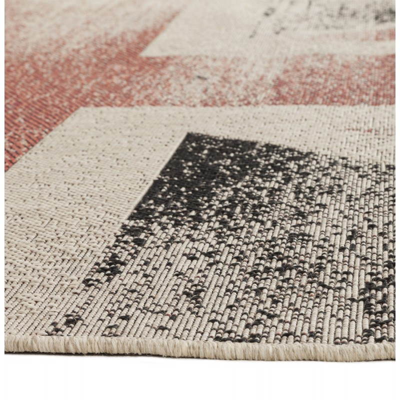 Contemporary rugs and design flag UK rectangular large model (230 X 160) (black, red, white) - image 20435