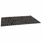 Zeitgenössische Teppiche und rechteckigen RAFY-Design (160 X 230) (schwarz, weiß)