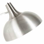 Lampe sur pied design COTINGA en métal brossé (aluminium)