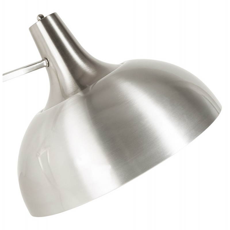Lampe sur pied design COTINGA en métal brossé (aluminium) - image 20511