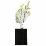 Statua forma nuotatore BANCO in fibra di vetro (multicolor)