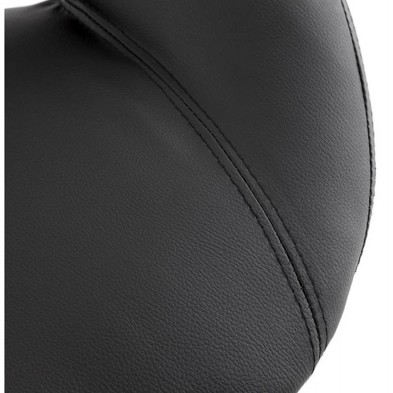 Contemporary round and adjustable bar stool IRIS (black) - image 20615