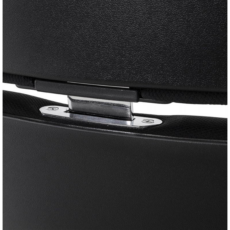Fauteuil de bureau design ergonomique BARBADES en tissu (noir) - image 21114