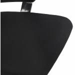 Fauteuil de bureau design ergonomique BARBADES en tissu (noir)