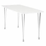 (Weiß) Holzdesign rechteckigen Tisch SOPHIE