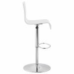Design bar Venice (white) wooden stool