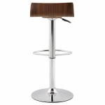 Design bar ROME (walnut) wooden stool
