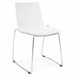 Design-Stuhl und moderne NAPLES (weiß)