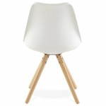 Moderner Stuhl Stil skandinavischen NORDICA (weiß)