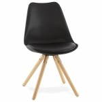 Moderner Stuhl Stil skandinavischen NORDICA (schwarz)