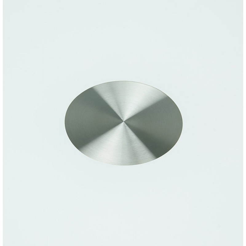 Diseño de Milano de la mesa redonda de vidrio y metal (Ø 100 cm) (blanco) - image 22850