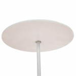 Diseño de Milano de la mesa redonda de vidrio y metal (Ø 100 cm) (blanco)