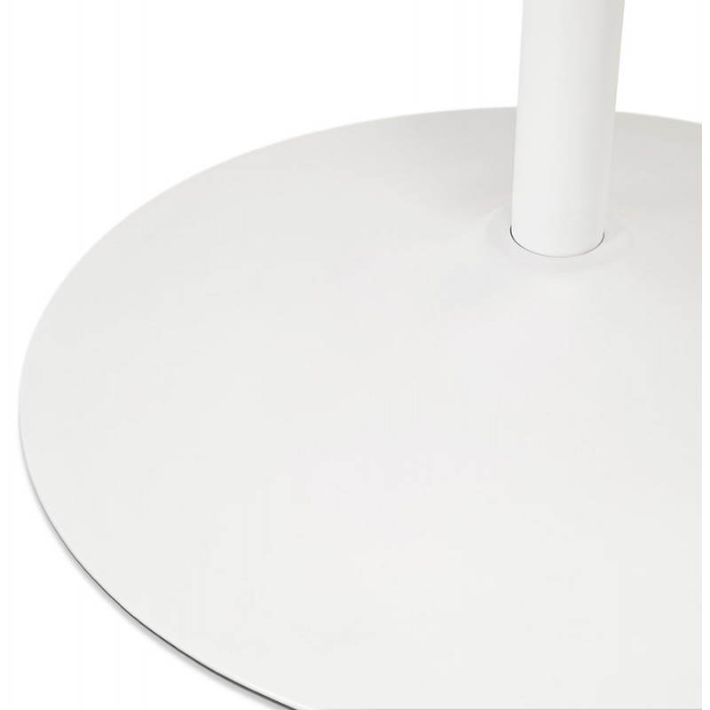 Table design ronde MILAN en verre et métal (Ø 100 cm) (blanc) - image 22862