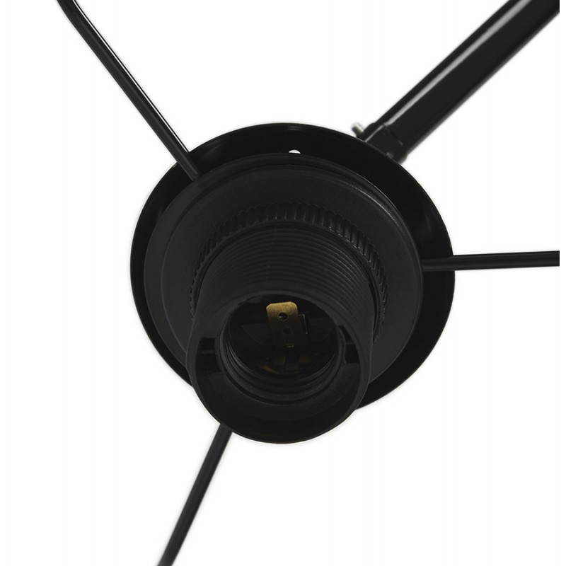 Lámpara de pie tela diseño AVERSA (negro) - image 23018