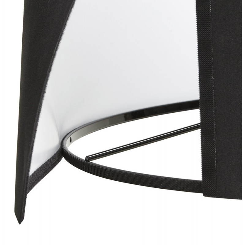 Lampe sur pied de style scandinave TRANI en tissu (noir, naturel) - image 23076