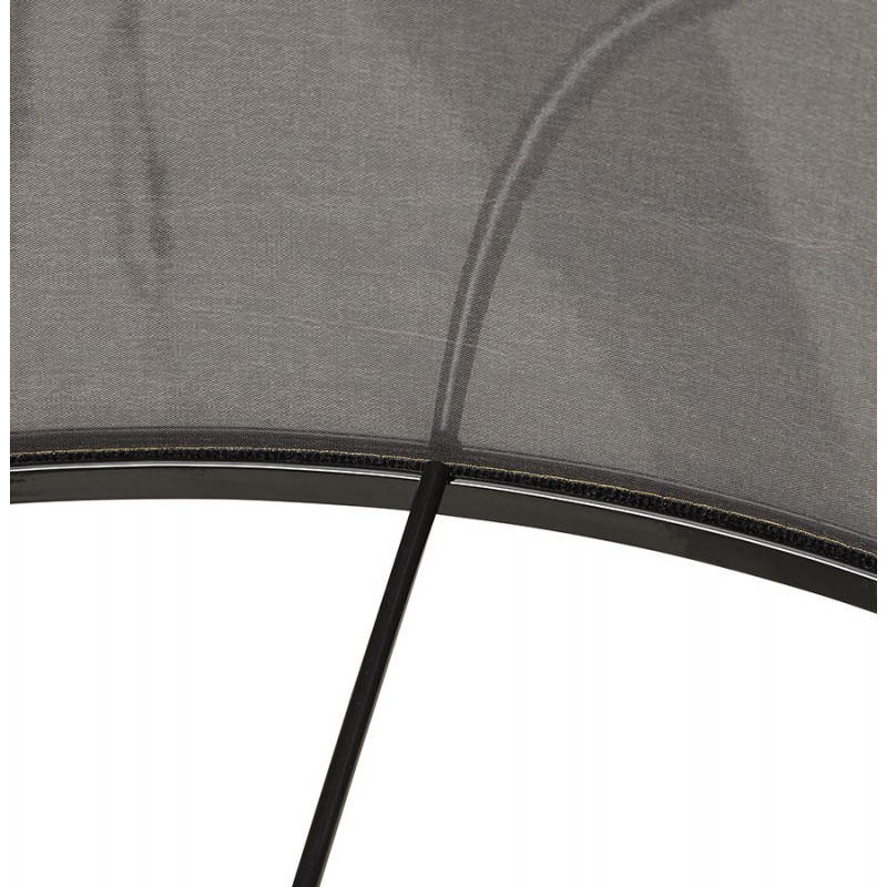 Lampe sur pied de style scandinave TRANI en tissu (gris, noir) - image 23110